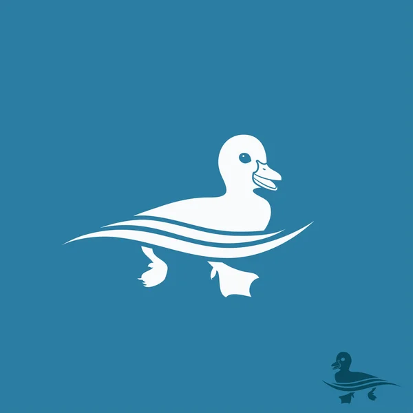 Pequeño pato — Vector de stock