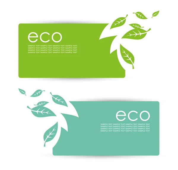 Eco banners — Stock Vector