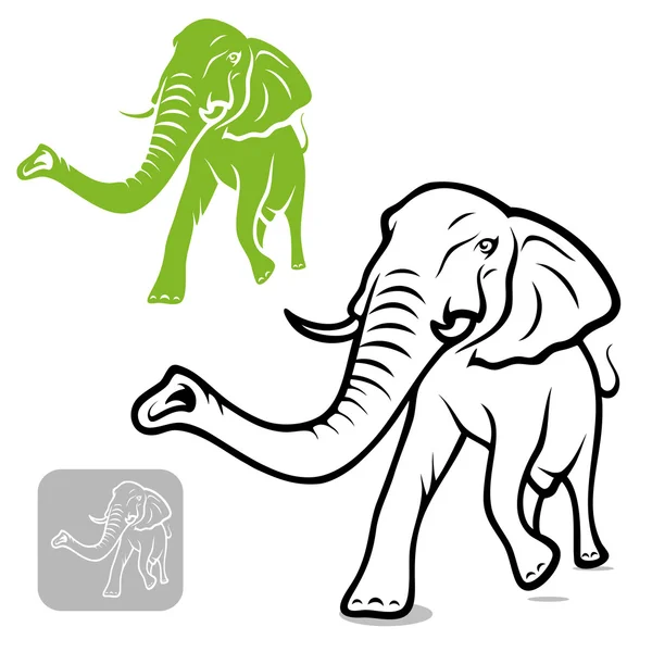 Éléphant — Image vectorielle