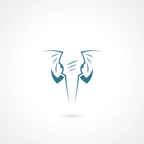 Symbole d'éléphant — Image vectorielle