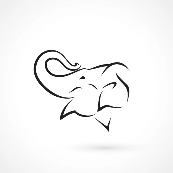 Symbole d'éléphant — Image vectorielle