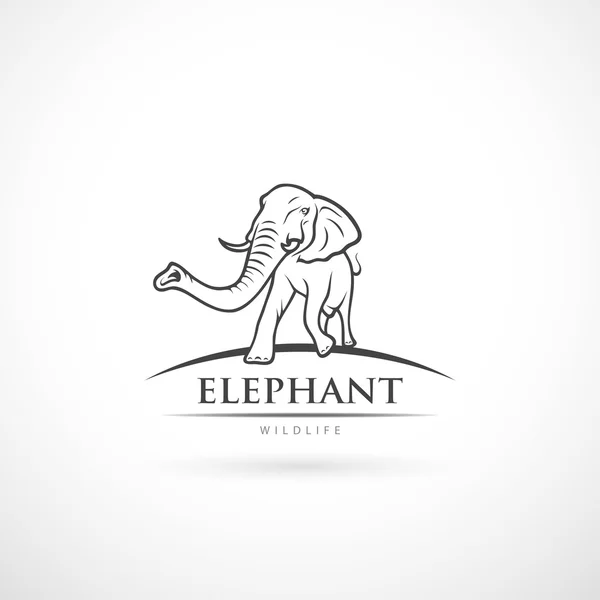 Symbole d'éléphant — Image vectorielle