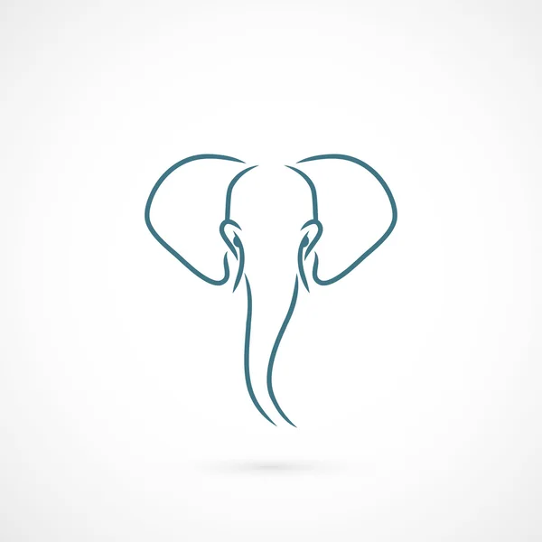 Symbole d'éléphant — Image vectorielle