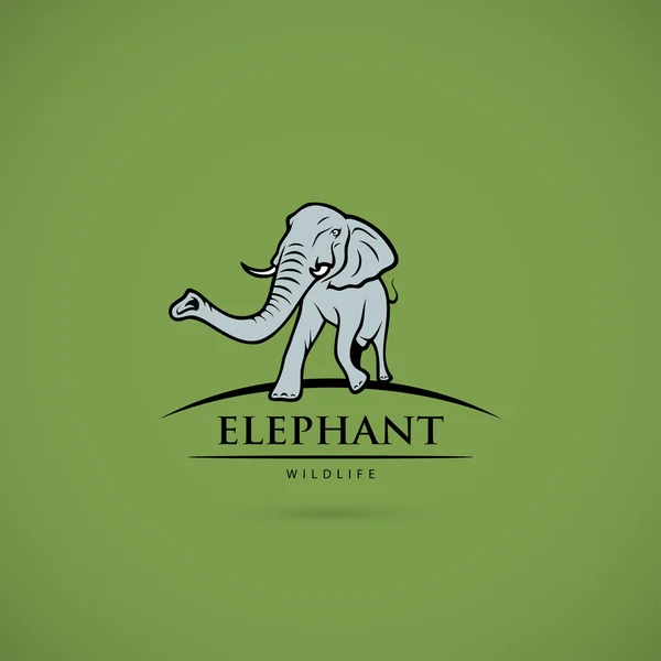 Símbolo de elefante — Vector de stock