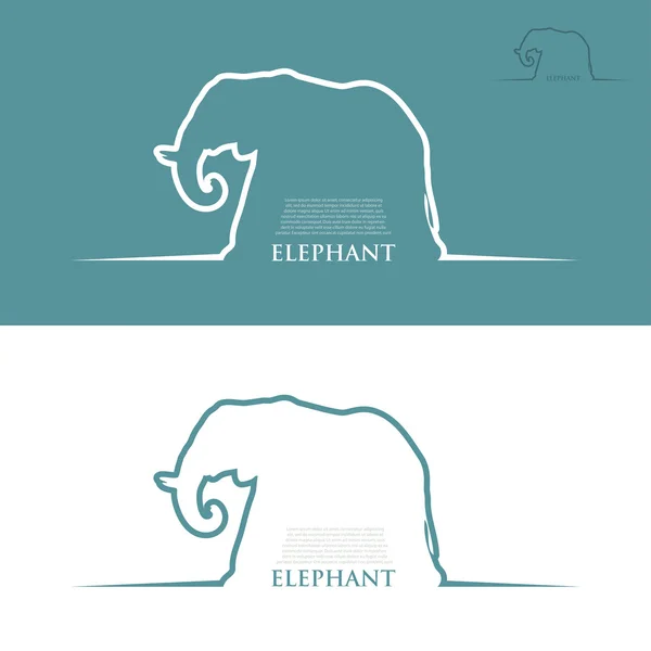 Elefante — Vettoriale Stock