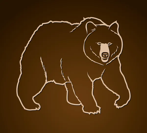Grizzly bear — Stockvector