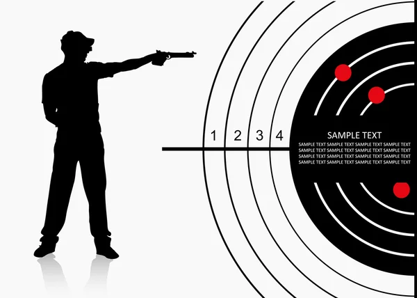 Pistola de aire tirador — Archivo Imágenes Vectoriales