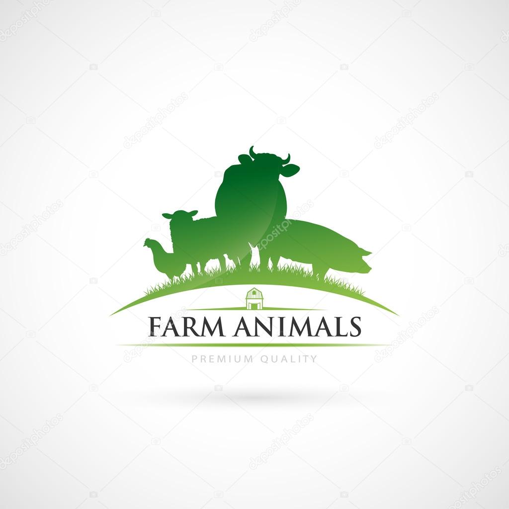 Farm animals label