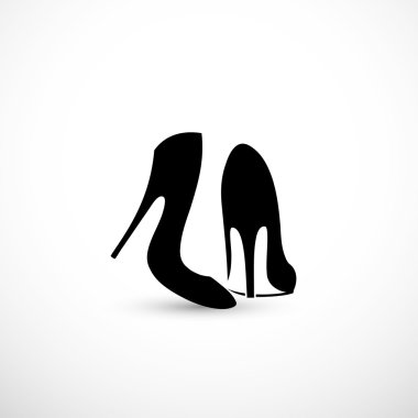Women shoes with high heels clipart