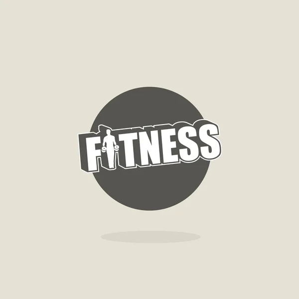 Etiqueta de gimnasio — Vector de stock