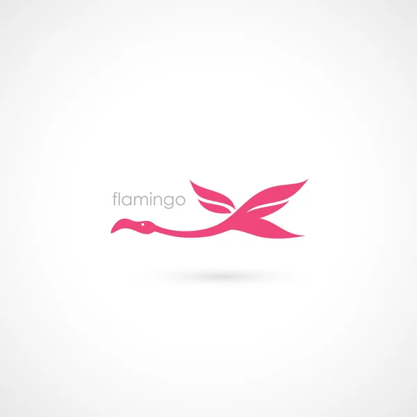 Roze flamingo — Stockvector