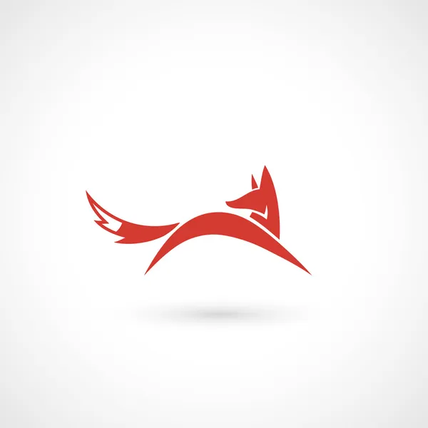 Fox pictogram — Stockvector