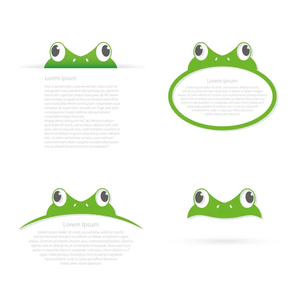 Happy frog — Stock Vector