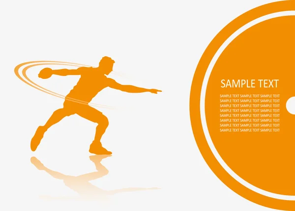 Discus thrower — Stock Vector