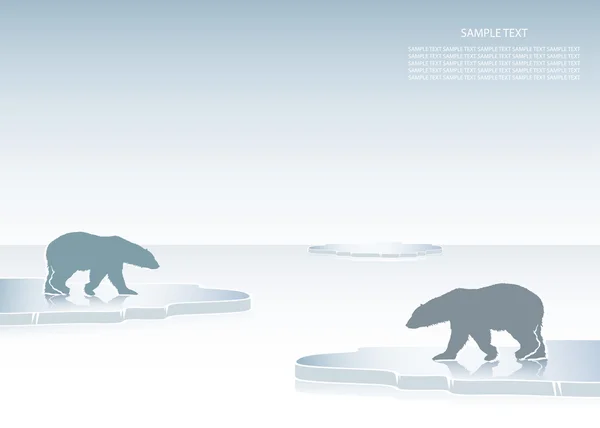 Kutup ayıları — Stok Vektör
