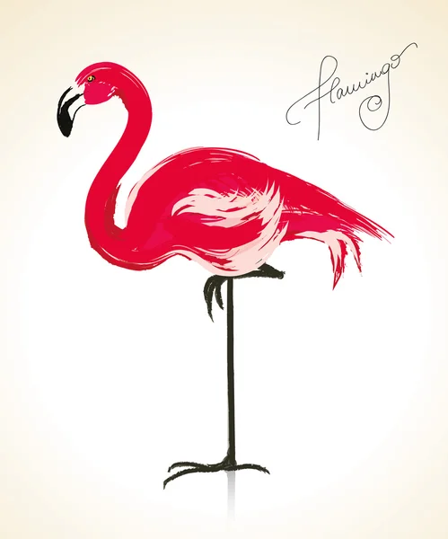 Malowany ptak Czerwonak — Wektor stockowy