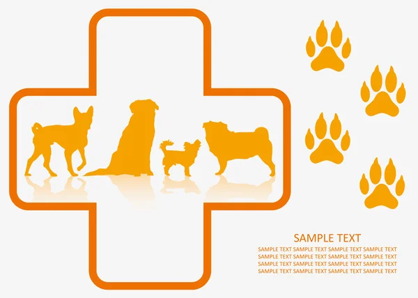 Hond veterinaire — Stockvector