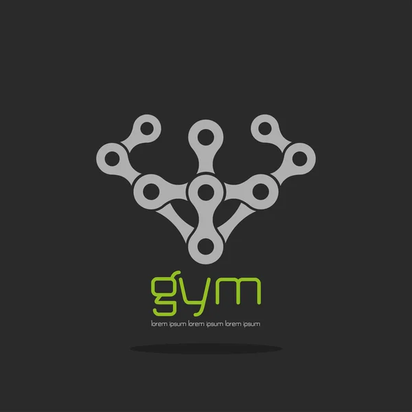 Gym etikett — Stock vektor
