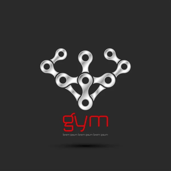 Gym etikett — Stock vektor