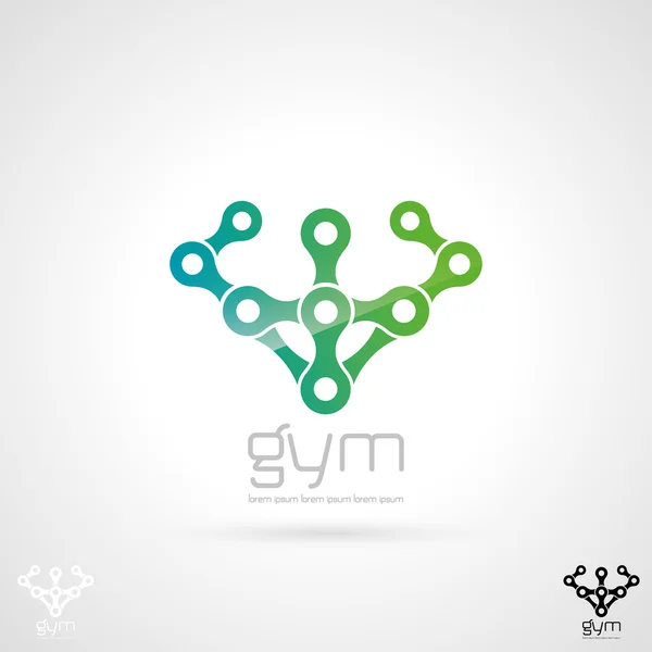 Gym label — Stock Vector