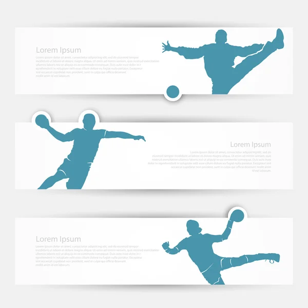 Têtes de handball — Image vectorielle