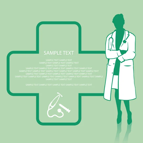 여자 의사 — 스톡 벡터