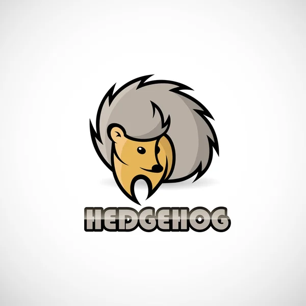 Lindo erizo — Vector de stock