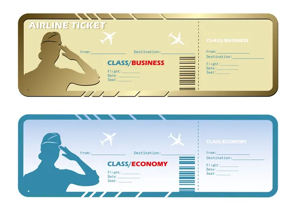 Airlines tickets — Stock Vector