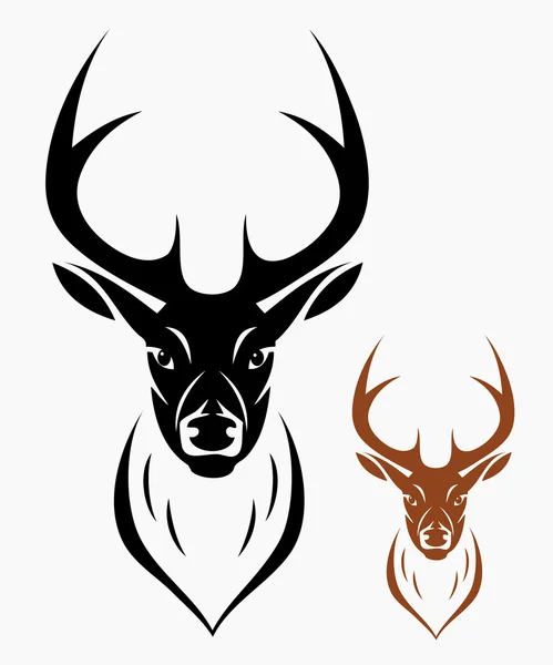 Tête de cerf — Image vectorielle