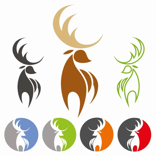 Deer icon — Stock Vector