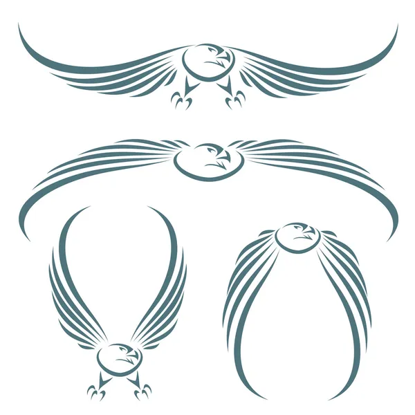 Aigle isolé — Image vectorielle