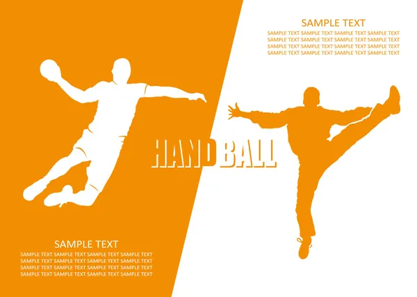 Handball player — Stock Vector