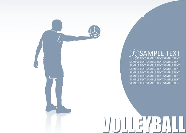 Volleybal teken — Stockvector