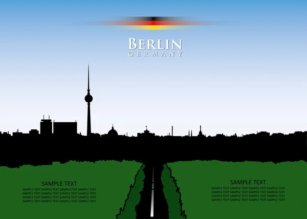 Berlin skyline — Stock Vector