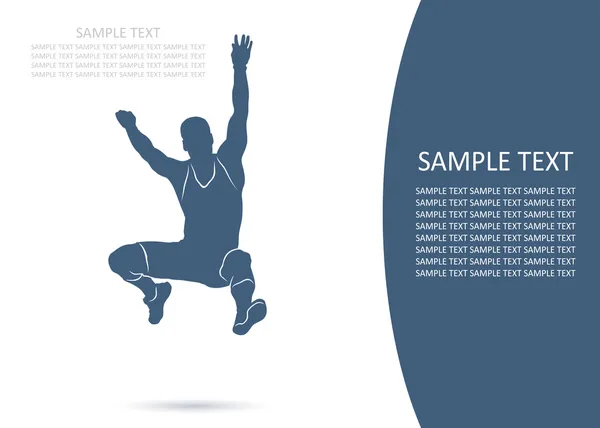 긴 점프 — 스톡 벡터