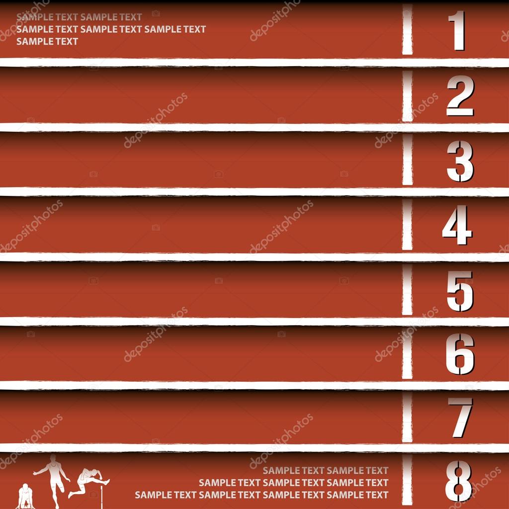 Athletics Track Lane Vector Image By C I Petrovic Vector Stock