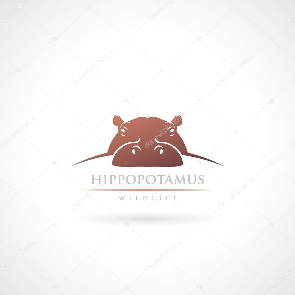 Hippopotamus label