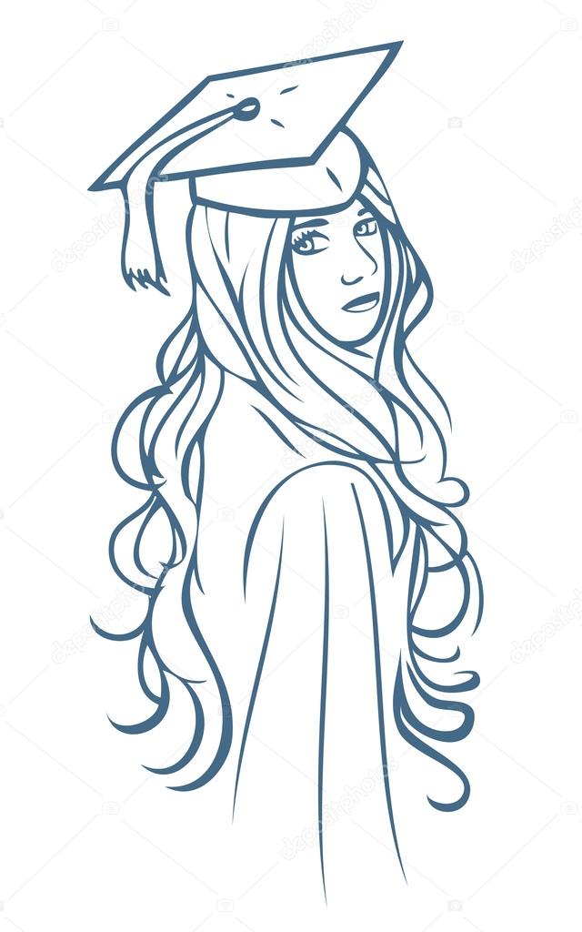 á Birrete Dibujo Imagenes De Stock Animado Toga Y Birrete Descargar En Depositphotos