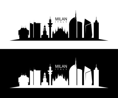 Milan skyline clipart