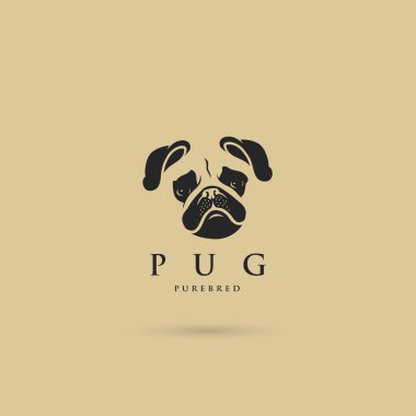 Pug köpek etiketi