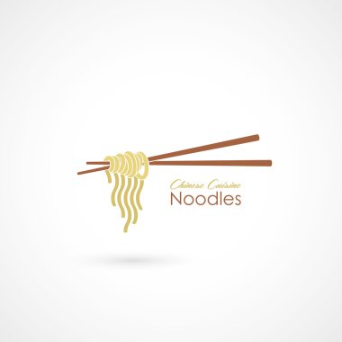 Noodles with chopsticks