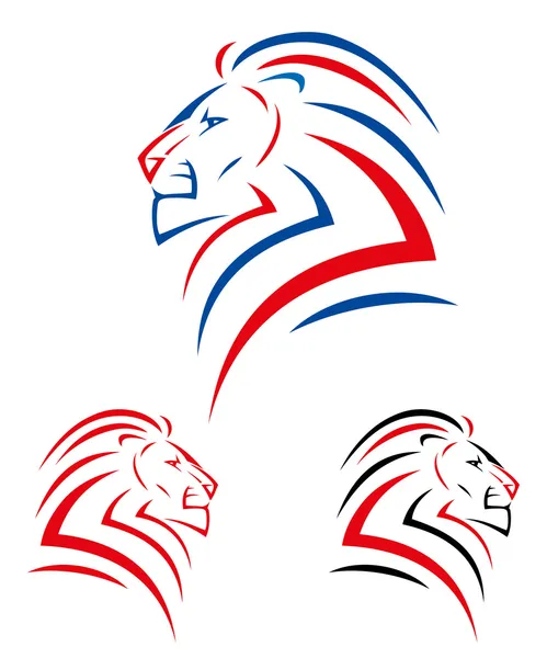 Tête de lion — Image vectorielle