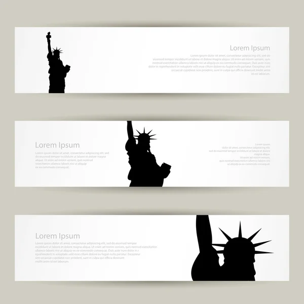 Banner New York - Stok Vektor