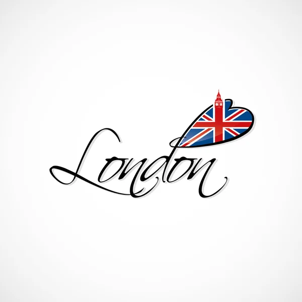 Londen belettering — Stockvector