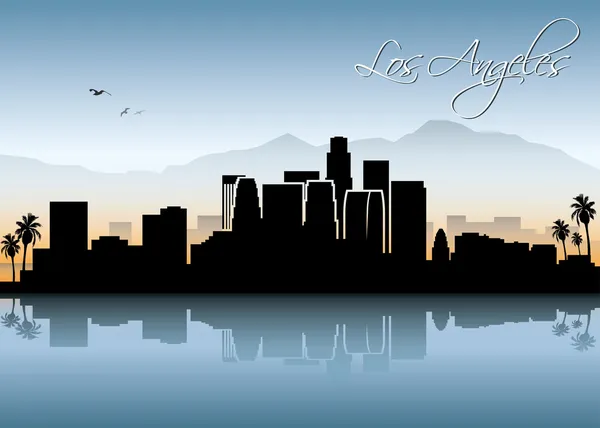 Skyline de Los Ángeles — Archivo Imágenes Vectoriales
