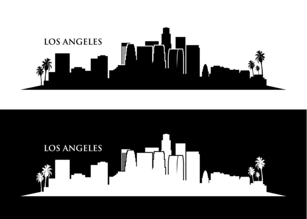 O horizonte de Los Angeles — Vetor de Stock