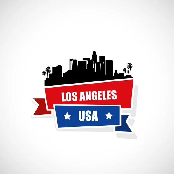 Los Angeles skyline — Image vectorielle