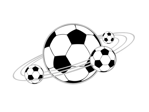 Fußball, Fußballplanet — Stockvektor