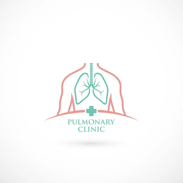 Signo de pulmones — Vector de stock