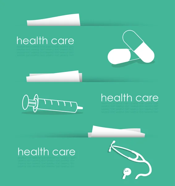 Set of medical banners — Stock Vector